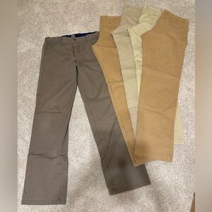 Lot of 5 - GAP Men's Khaki Pants - Brown, Tan, and Cream